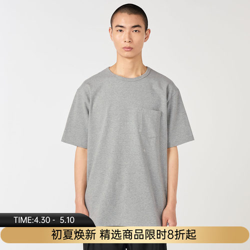 nanamica Jersey Pocket Tee 男女中性款Coolmax透气圆领短袖T恤