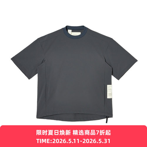 N.HOOLYWOOD PANELED T-SHIRT 军事系列机能性宽松圆领短袖T恤