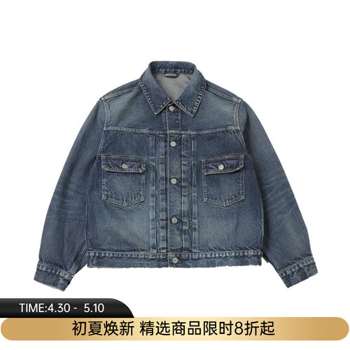blurhms 13.5oz 2nd Type Denim Jacket 自然做旧牛仔夹克外套