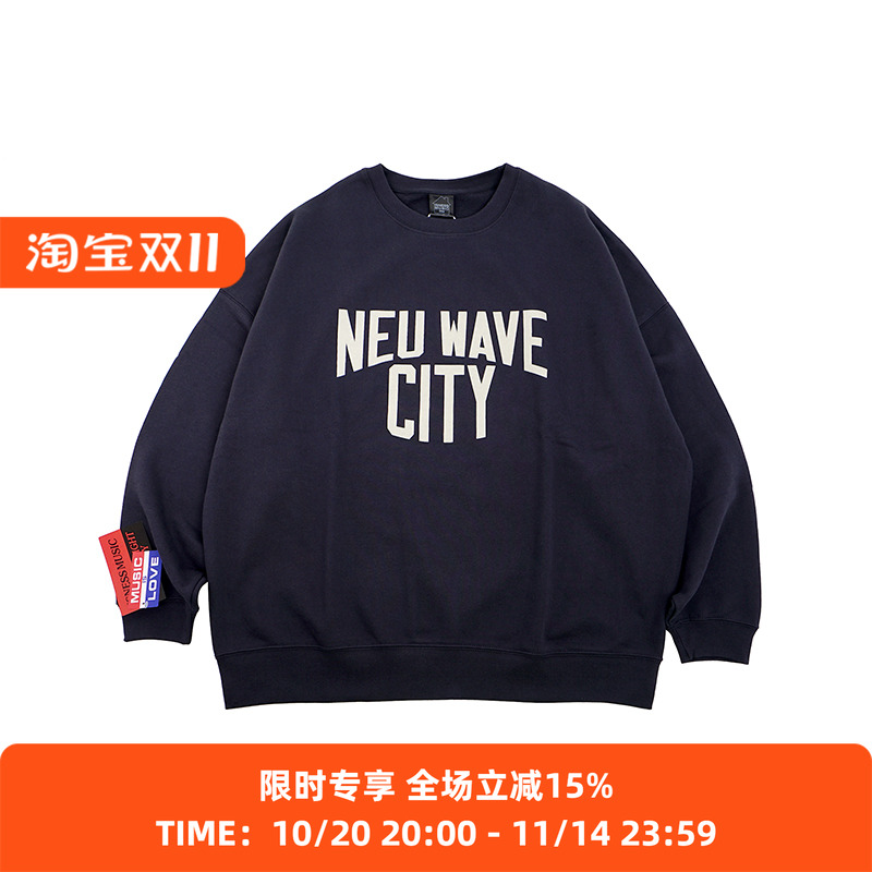 is-ness NEU WAVE SWEAT SHIRTS 音乐系列复古新浪潮圆领套头卫衣