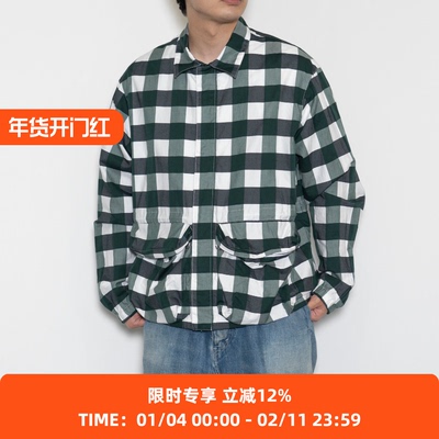 UNUSED口袋格子夹克外套