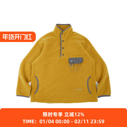 and wander wool fleece pullover 男女羊毛抓绒轻量保暖套头夹克