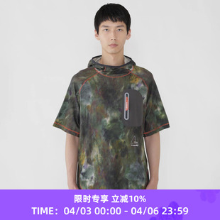 wander 山脉迷彩印花连帽T恤 ROA and 联名款 houdie printed