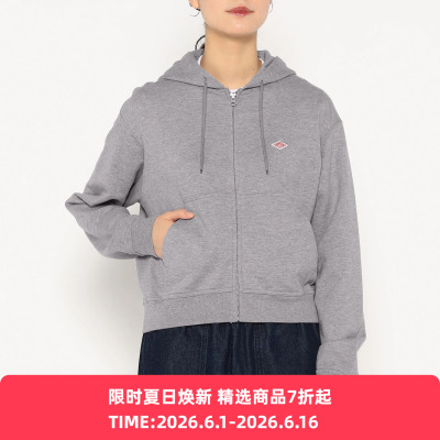 DANTON ZIP HOODIE 女装轻盈连帽卫衣