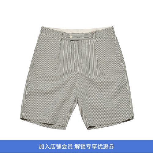 Engineered Garments Sunset Short EG 条纹泡泡纱复古工装短裤