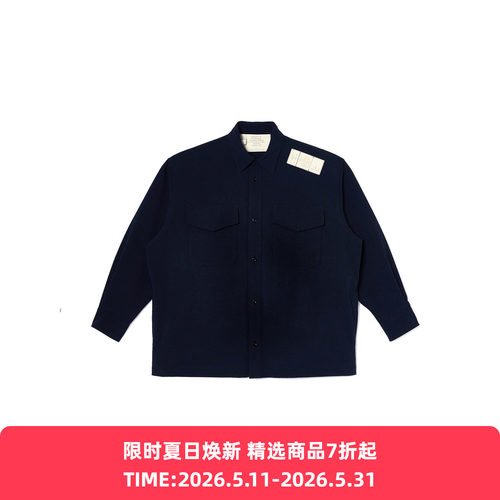 N.HOOLYWOOD CPO SHIRT 男装军事系列超轻量工装长袖衬衫