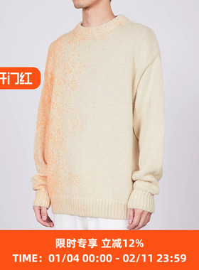 Markaware JUMPER FOGGY DYEING 秘鲁羊驼毛天然染色圆领套头毛衣