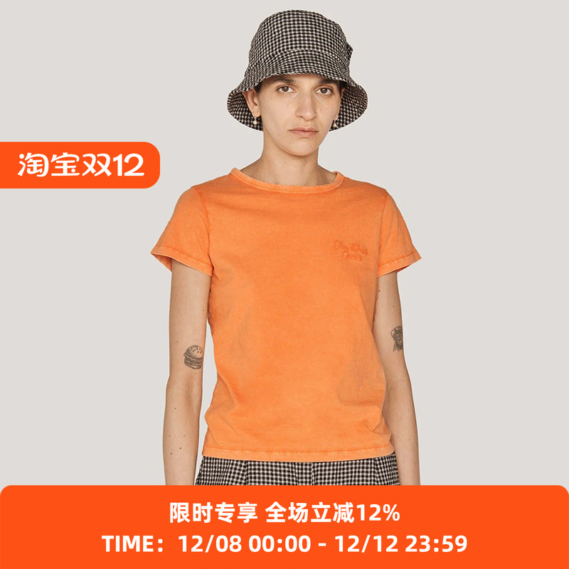 YMC有机棉成衣染色复古圆领T恤