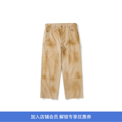 PRIMEE 水洗自然做旧工装裤