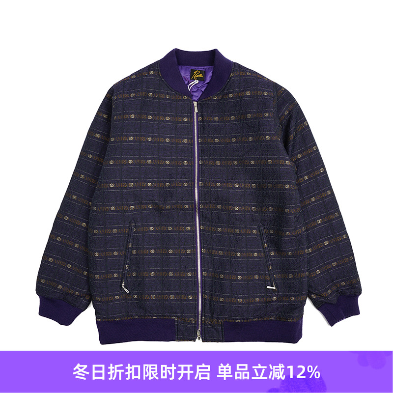 Needles提花棒球夹克外套