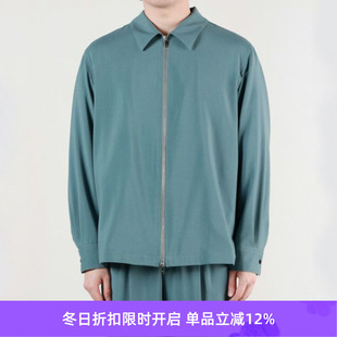 FRONT 羊毛拉链衬衫 ZIP BLOUSON 翻领夹克外套 SHIRT YOKE
