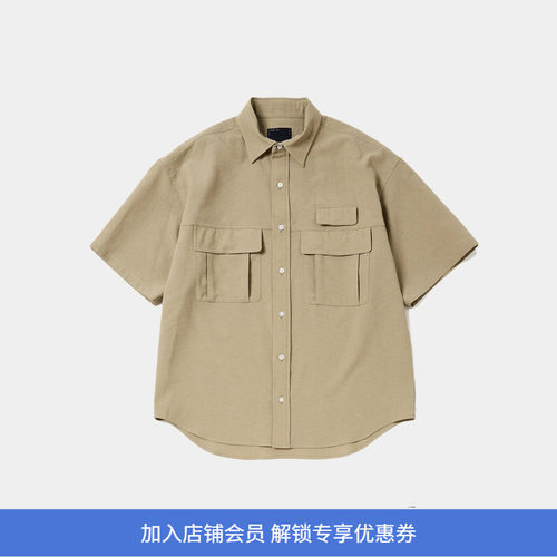 meanswhile Breathable Linen Luggage 透气防泼水机能性短袖衬衫