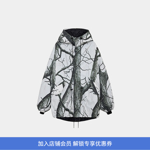 marka RINNING SNOW PARKA 树枝迷彩军事风连帽棉服 含独立内胆