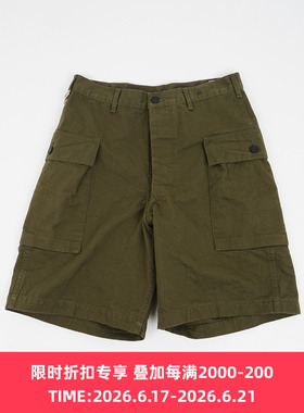orslow U.S ARMY 2 POCKET CARGO SHORTS 40年代复古美式工装短裤