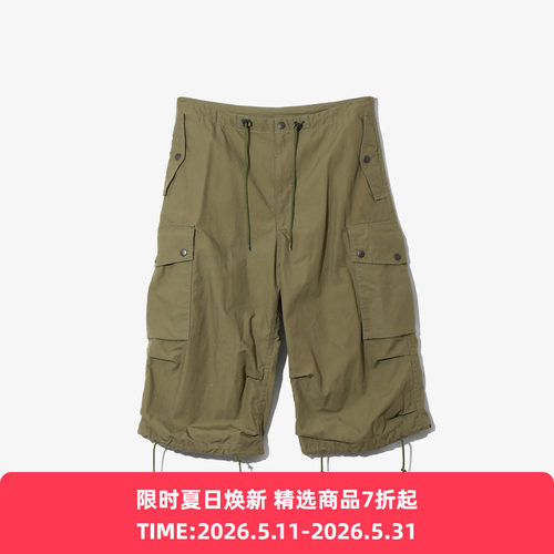 Needles Field Short - Cotton Ripstop 军事风工装短裤