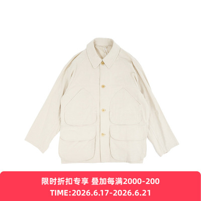 blurhms Silk/Cotton Nep Hunting Jacket 丝绵混纺猎装夹克