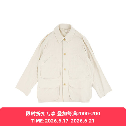 blurhms Silk/Cotton Nep Hunting Jacket 丝绵混纺猎装夹克
