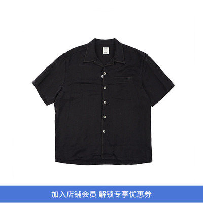 SOE Boxy H/S Shirts Jacket 宽松垂坠廓形短袖衬衫