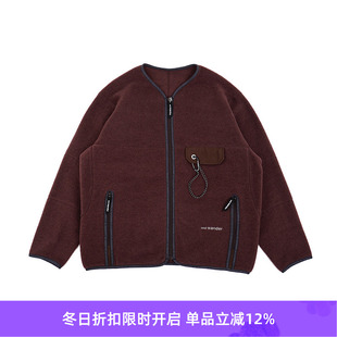 wander 男女羊毛抓绒轻量保暖开衫 wool cardigan 夹克 fleece and
