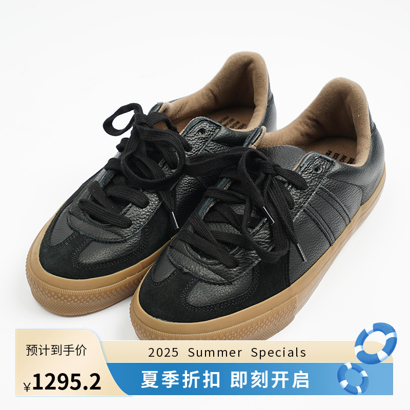 REPRODUCTION OF FOUND ROF 80年代复古意大利牛皮男女德训滑板鞋