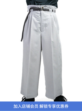 Irenisa BELTED CROPPED WIDE TROUSERS抗皱防泼水立体剪裁阔腿裤