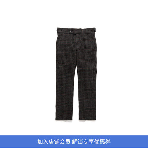 Needles复古羊毛休闲长裤