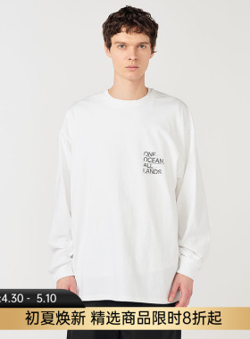 nanamica OOAL Graphic L/S Tee 男女款有机棉宽松圆领长袖T恤