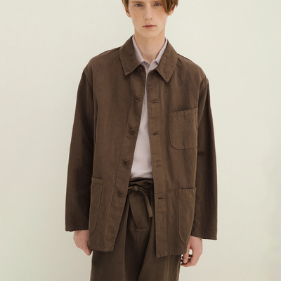 KAPTAIN SUNSHINE Gaba. Work 埃及棉比利时亚麻混纺工装夹克