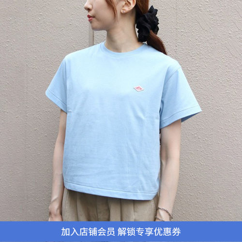 DANTON T/C SHORT T-SHIRT 女装宽松廓形圆领短袖T恤