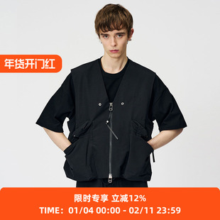 Goldwin x OAMC Vest 联名款军事风V领马甲