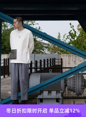 PRIMEE LOOSE L/S TEE CORDURA POCKET 宽松拼色口袋长袖T恤