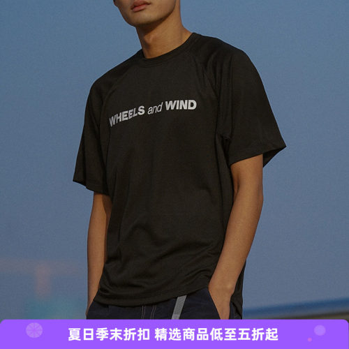 WHEELSandWIND运动短袖圆领T恤