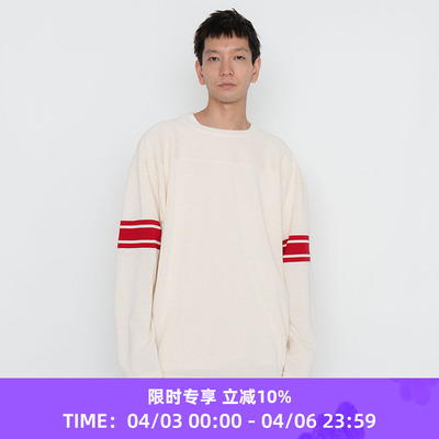 nanamica复古运动圆领卫衣