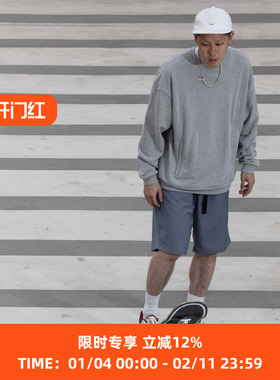 PRIMEE FASTENER CREWNECK SWEATER 隐藏拉链薄款圆领卫衣