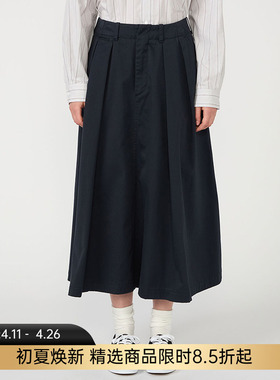 nanamica Chino Skirt 女装机能性面料百褶裙 半身裙