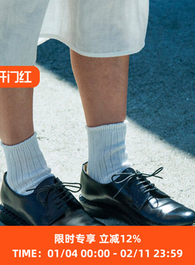 ROTOTO LINEN COTTON RIBBED 日本奈良制亚麻棉混纺男女低帮袜