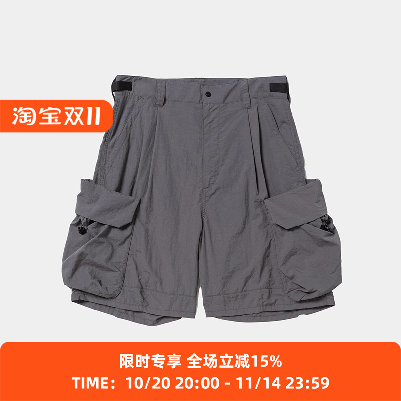 meanswhile Nylon Luggage Cargo 防水防紫外线军事风工装短裤
