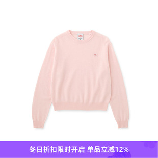 P.O NECK 纯羊毛圆领毛衣 DANTON 女装 LMW_CREW