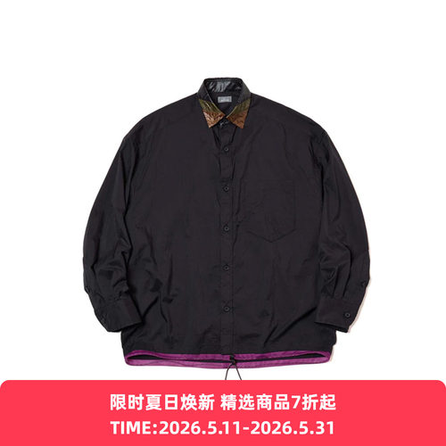 kolor BEACON Shirt 拼接衬衫夹克外套