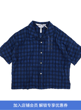 INSULAiRE 岛民 Shirt 棉麻混纺格子短袖衬衫