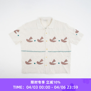 Knit Summer 岛民 Shirt 和纸人造丝航海衬衫 Voyage INSULAiRE