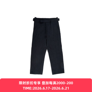INSULAiRE 岛民 缅档裤 系带纯色男士休闲裤