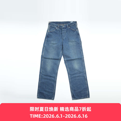 orslow DENIM PAINTER PANTS WASH 50年代复古9oz水洗牛仔工装裤