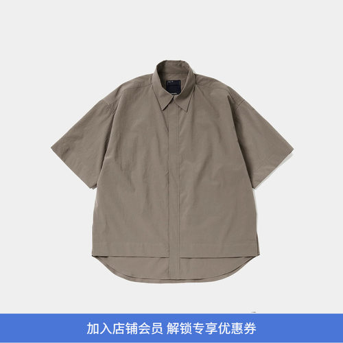 meanswhile Breathable Side Slit 透湿透气防水机能性短袖衬衫