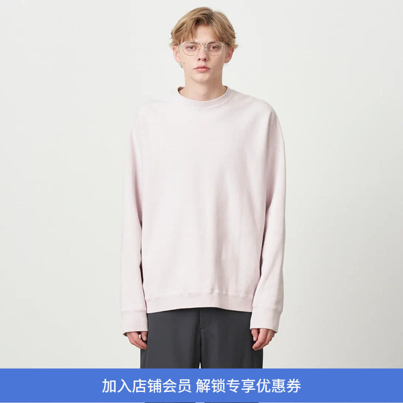 ATON NATURAL DYED URAKE 男女中性款天然染色廓形圆领长袖卫衣