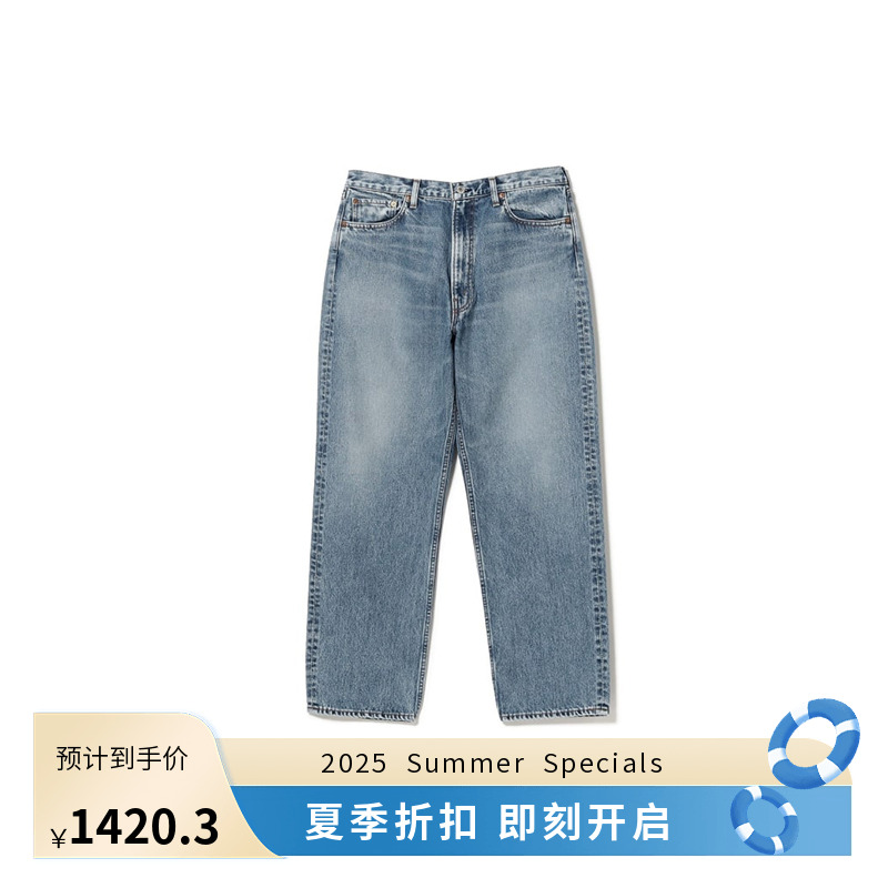 orslow 101 DAD'S FIT DENIM 日本制复古宽松直筒黑色水洗牛仔裤