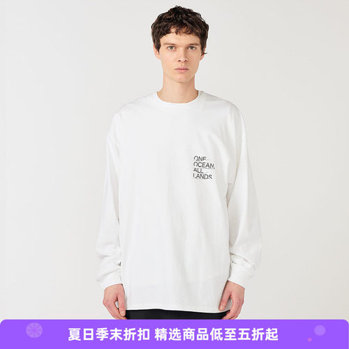 nanamica OOAL Graphic L/S Tee 男女款有机棉宽松圆领长袖T恤