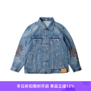 jacket KHOKI denim design 手工刺绣牛仔夹克外套 Embroidered
