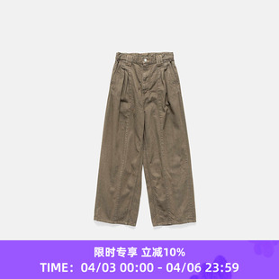 Wide 3pleated Denim Trousers 水洗牛仔阔腿裤 leg YOKE