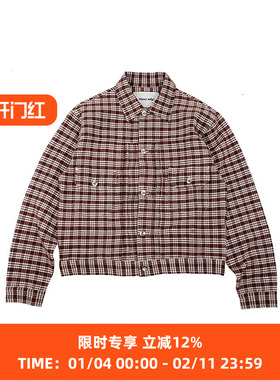 Story mfg TUESDAY JACKET 天然染色格子短款夹克外套